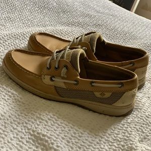 Tan Sperry Boat Shoes